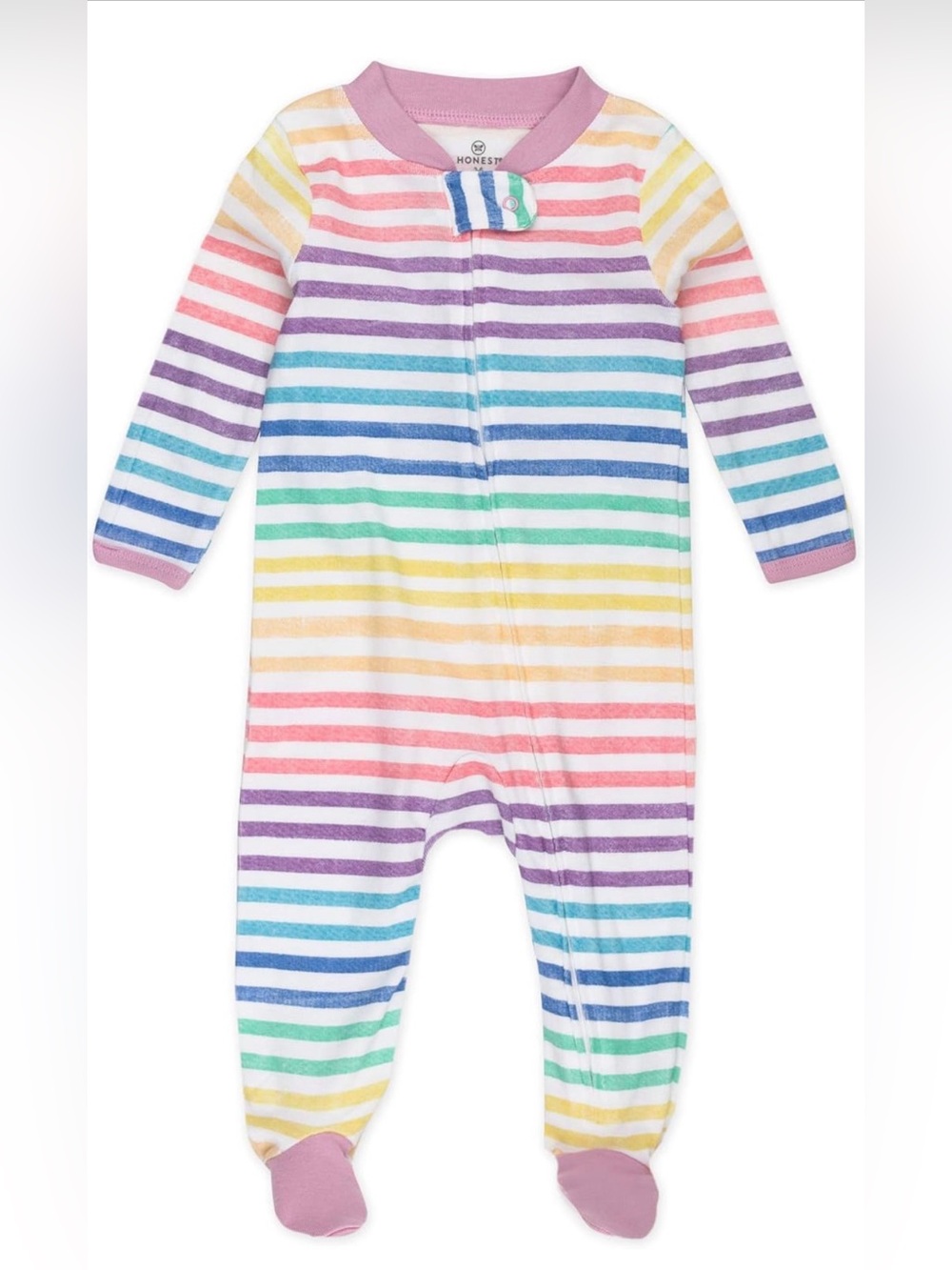 HonestBaby 100% ORGANIC Footed Pajamas One-Piece Sleeper PJs Baby Girls